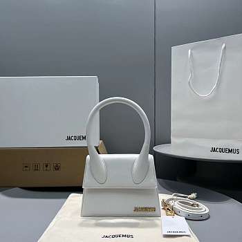 Jacquemus Crossbody Bag White Size 18x15.5x8CM