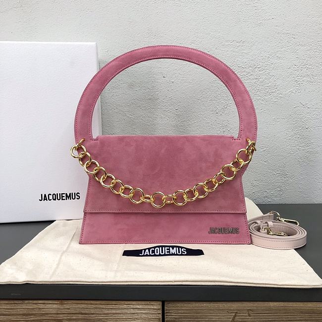 Jacquemus HandBag Pink 2100 Size 26.5x16.5x8cm - 1
