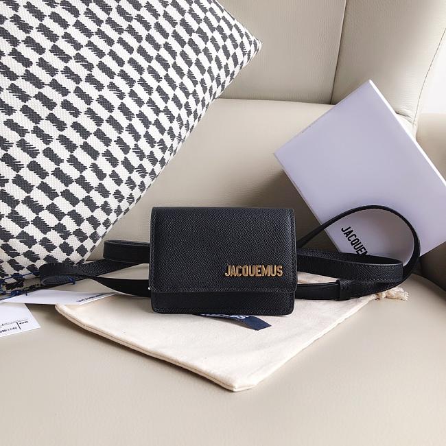 Jacquemus Le Cienture Bello Waist Bag Black Size 12x9x3cm - 1