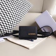 Jacquemus Le Cienture Bello Waist Bag Black Size 12x9x3cm - 4