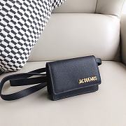 Jacquemus Le Cienture Bello Waist Bag Black Size 12x9x3cm - 3