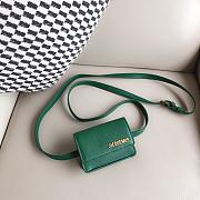 Jacquemus Le Cienture Bello Waist Bag Green Size 12x9x3cm - 5