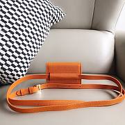 Jacquemus Le Cienture Bello Waist Bag Orange Size 12x9x3cm - 5