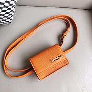Jacquemus Le Cienture Bello Waist Bag Orange Size 12x9x3cm - 4
