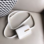 Jacquemus Le Cienture Bello Waist Bag White Size 12x9x3cm - 4
