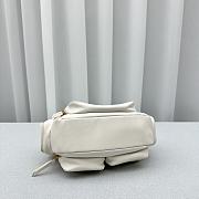 Miu Miu Nappa Leather Pocket Bag White Size 21x6x12CM - 4