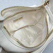Miu Miu Nappa Leather Pocket Bag White Size 21x6x12CM - 2