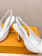 LV Sparkle Pump White 6.5cm 9.5cm - 6