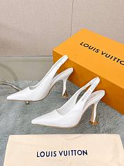 LV Sparkle Pump White 6.5cm 9.5cm - 4