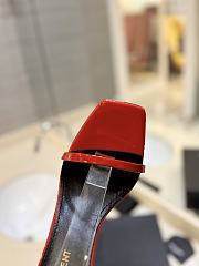 Saint Laurent Opyum Heeled Sandals Red 10.5Cm - 2