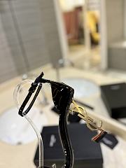 Saint Laurent Opyum Open Toe Sandals Black 10.5cm - 3