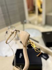 Saint Laurent Opyum Open Toe Sandals Cream 10.5cm - 6