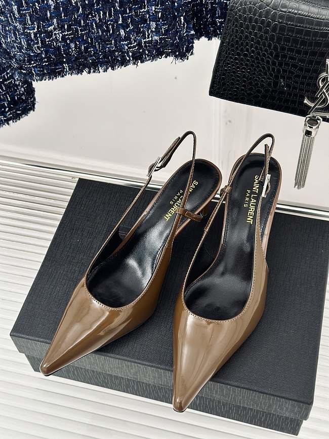 Saint Laurent Pumps Beige 8CM - 1