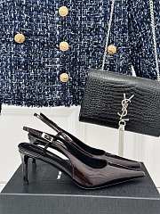 Saint Laurent Pumps Purple 8CM - 3