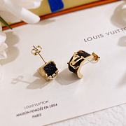Louis Vuitton Earrings Black Gold 73 - 6