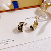 Louis Vuitton Earrings Black Gold 73 - 5