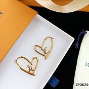 Louis Vuitton Earrings Gold Heart 25 - 1