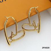 Louis Vuitton Earrings Gold Heart 25 - 2