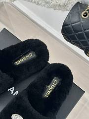 Chanel Fur Slide Black - 6