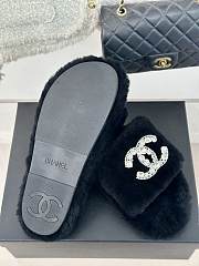 Chanel Fur Slide Black - 5