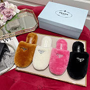 Prada Fur Slides Mules Black P12408 - 3