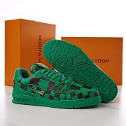 Louis Vuitton LV Trainer Sneaker Damier Pop Green 1ACN5D - 3
