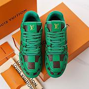 Louis Vuitton LV Trainer Sneaker Damier Pop Green 1ACN5D - 2