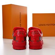 Louis Vuitton LV Trainer Sneaker Damier Pop Red 1ACN44 - 4