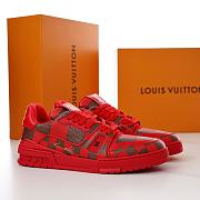 Louis Vuitton LV Trainer Sneaker Damier Pop Red 1ACN44 - 5