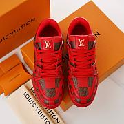 Louis Vuitton LV Trainer Sneaker Damier Pop Red 1ACN44 - 2