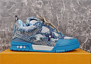 Louis Vuitton Skate Trainer Blue Swarovski Monogram 1ABMHB - 3