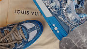 Louis Vuitton Skate Trainer Blue Swarovski Monogram 1ABMHB - 5