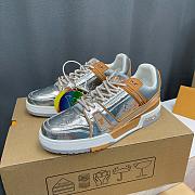 LV Trainer Sneaker Silver Yellow 1A996N - 6