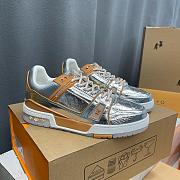 LV Trainer Sneaker Silver Yellow 1A996N - 4