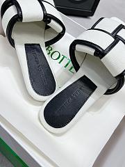 Bottega Veneta Patch Flat Mules Black White - 4
