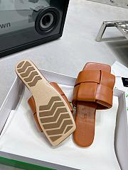 Bottega Veneta Patch Flat Mules Brown - 5