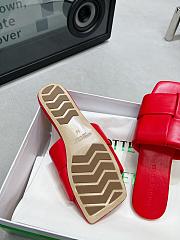 Bottega Veneta Patch Flat Mules Red - 6