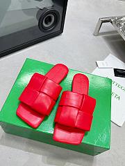 Bottega Veneta Patch Flat Mules Red - 3