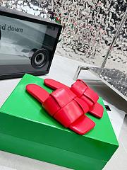 Bottega Veneta Patch Flat Mules Red - 2