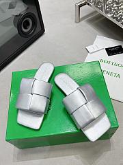 Bottega Veneta Patch Flat Mules Silver - 2