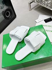 Bottega Veneta Patch Flat Mules White - 3