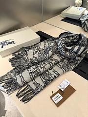 Burberry Plaid Scarf 1160 Black Size 210x45cm - 5