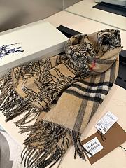 Burberry Plaid Scarf 1160 Brown Size 210x45cm - 4