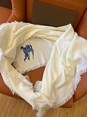 Burberry Scarf Cashmere 1157 White Size 200x100cm - 4