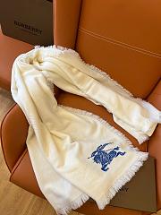 Burberry Scarf Cashmere 1157 White Size 200x100cm - 3