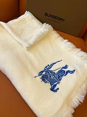 Burberry Scarf Cashmere 1157 White Size 200x100cm - 5