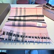 Burberry Scarf Unisex Pink 1134 Size 190x38cm - 2