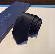 Dior Silk Necktie Black 1121 Size 7cm - 5