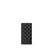 LV Customizable Brazza Wallet Damier Graphite Canvas 10 x 19 x 2 cm - 4