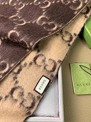 Gucci Scarf Unisex Brown 1132 Size 196x32cm - 4